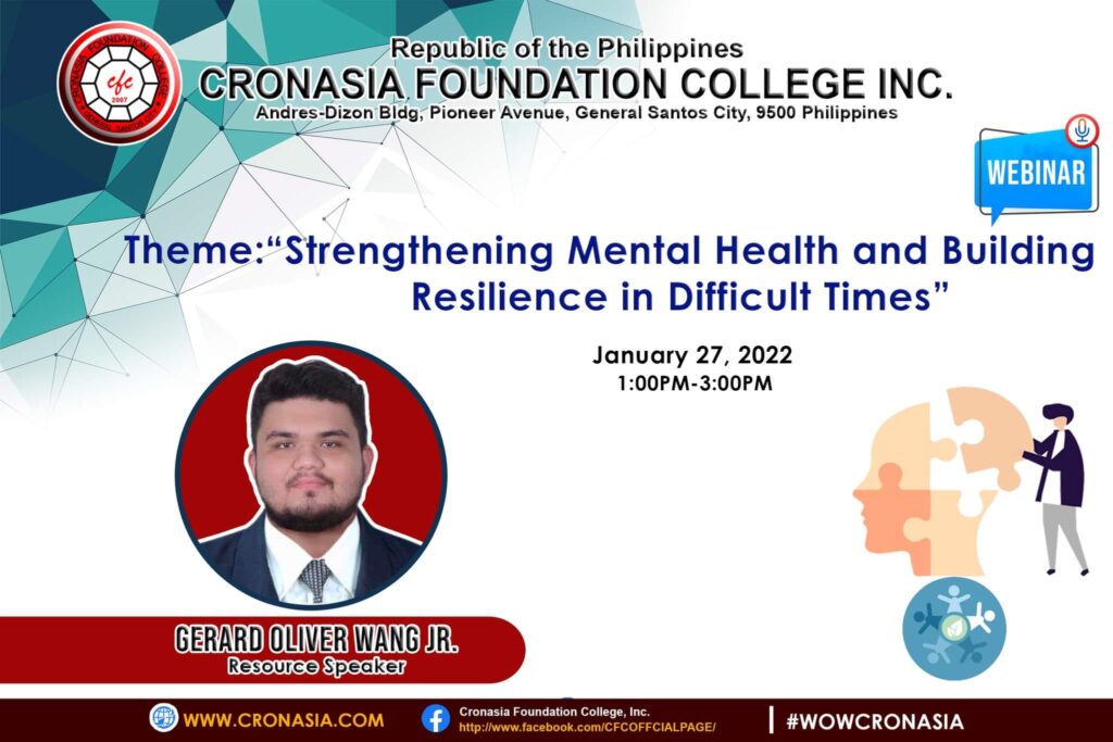 CFC 2022 Webinar: Strengthening Mental Health and Building Resilience in Difficult Times